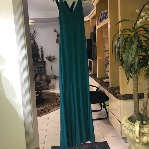 Nicole Miller- Green gown 👗 dress - Picture 7 of 7